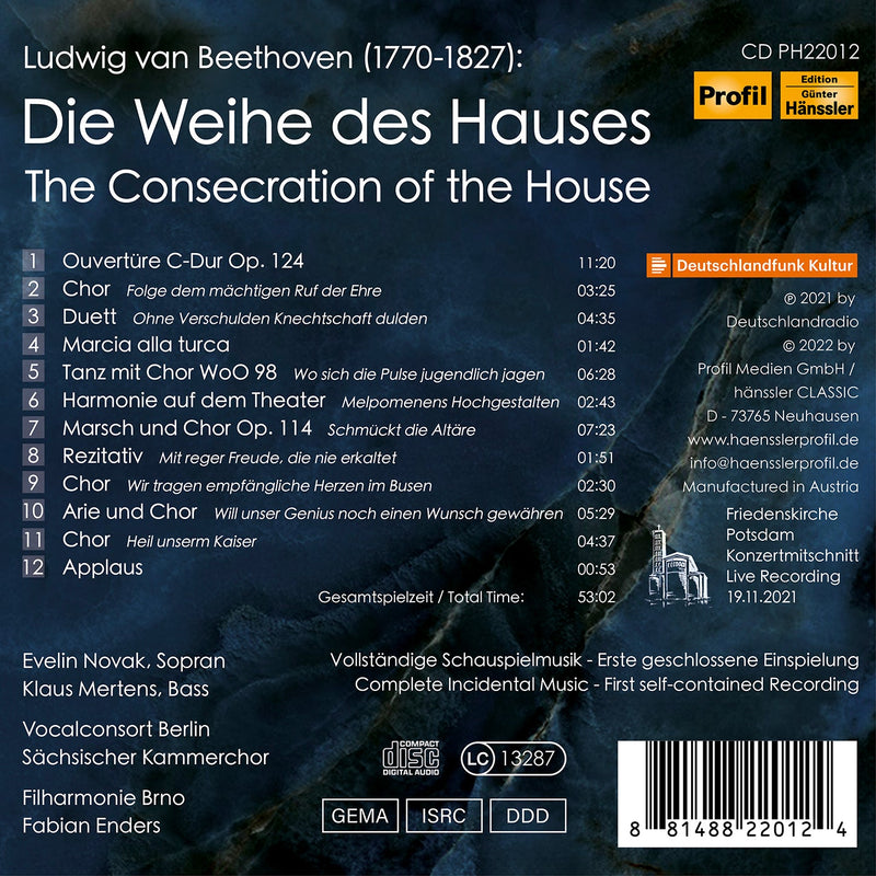 Beethoven: The Consecration of the House - Die Weihe des Hauses