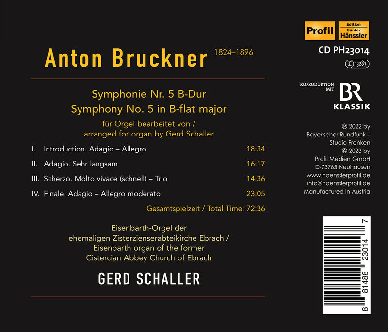Bruckner: Symphony No. 5 / Gerd Schaller