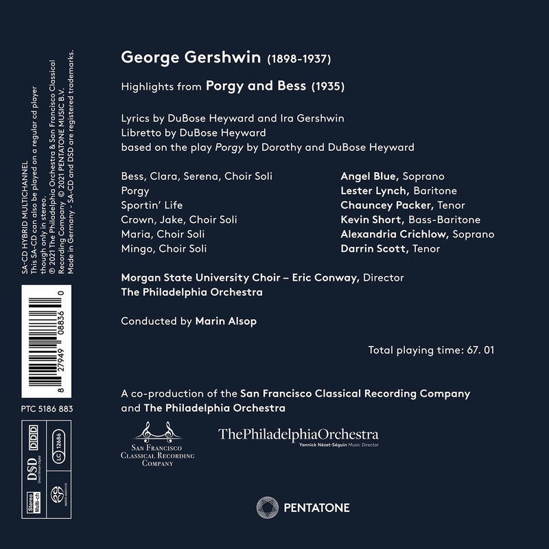 Gershwin: Porgy & Bess (Highlights) / Alsop, Philadelphia Orchestra
