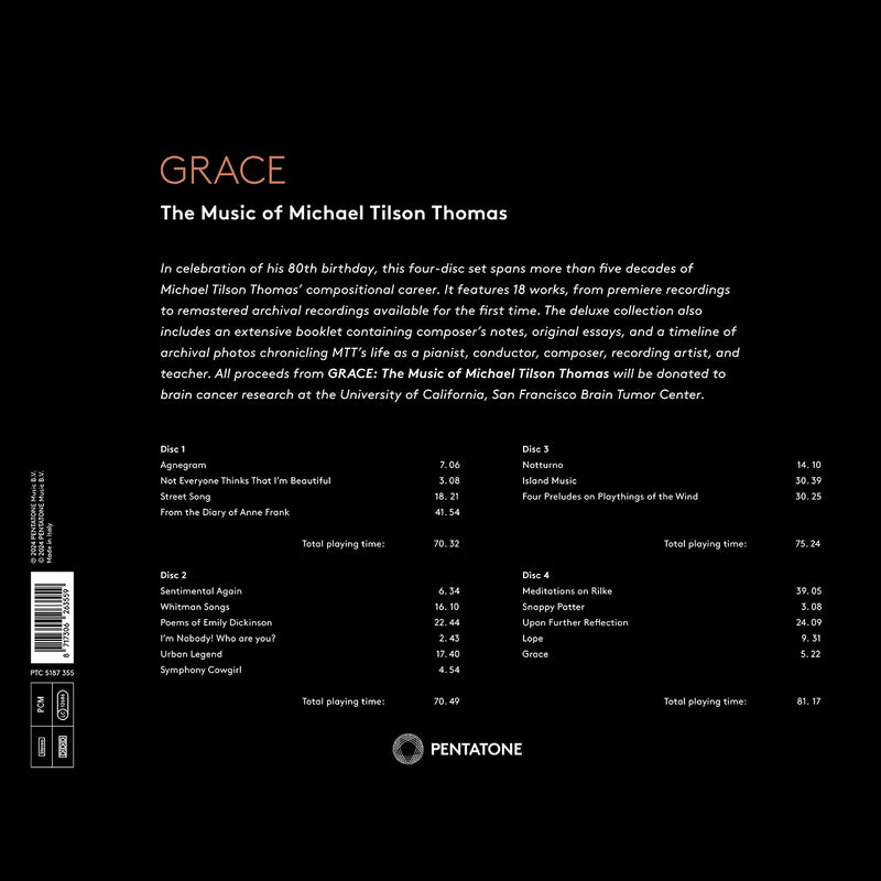 Grace - The Music of Michael Tilson Thomas (Luxury boxset)