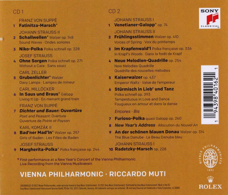 New Year's Concert 2021 / Muti, Vienna Philharmonic