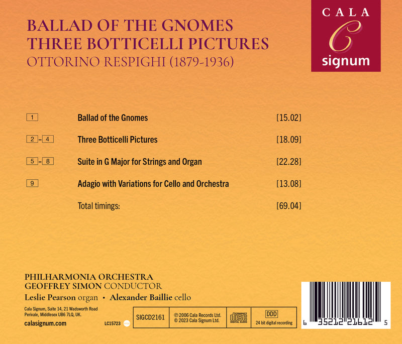 Respighi: Works for Orchestra / Simon, Philharmonia Orchestra