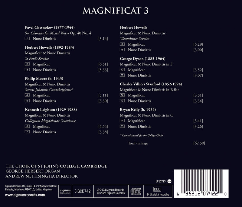 Magnificat 3 / Nethsingha, St John’s College, Cambridge