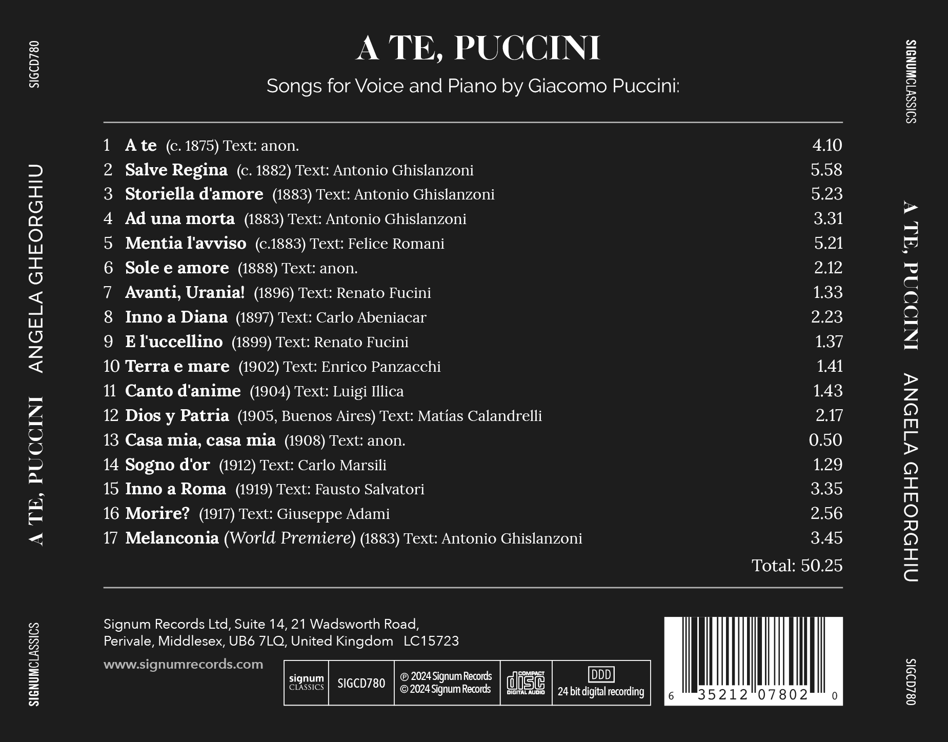 A te, Puccini / Angela Gheorghiu