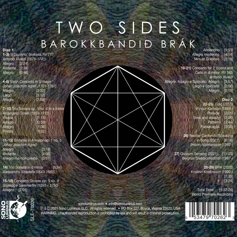 Two Sides: Baroque & Icelandic Contemporary Music / Barokkbandid Brák