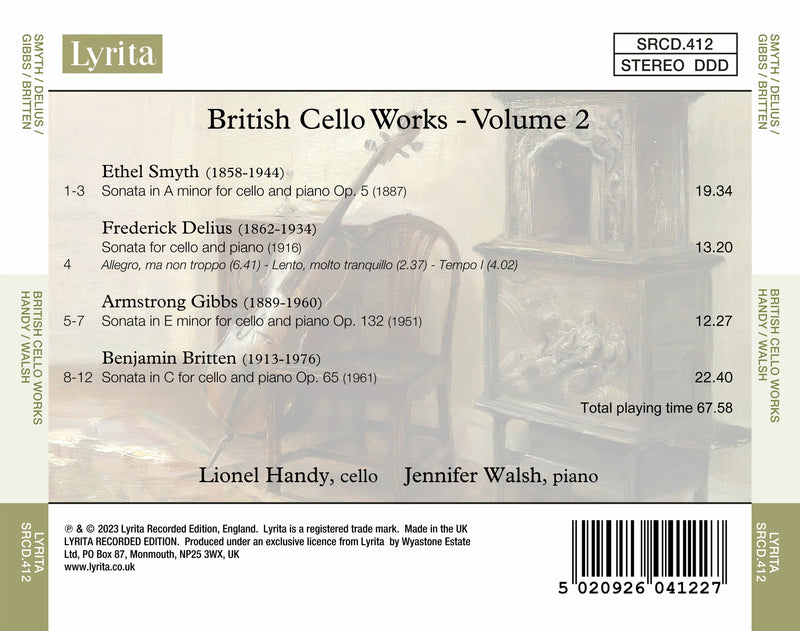 British Cello Sonatas, Vol. 2 / Handy, Walsh