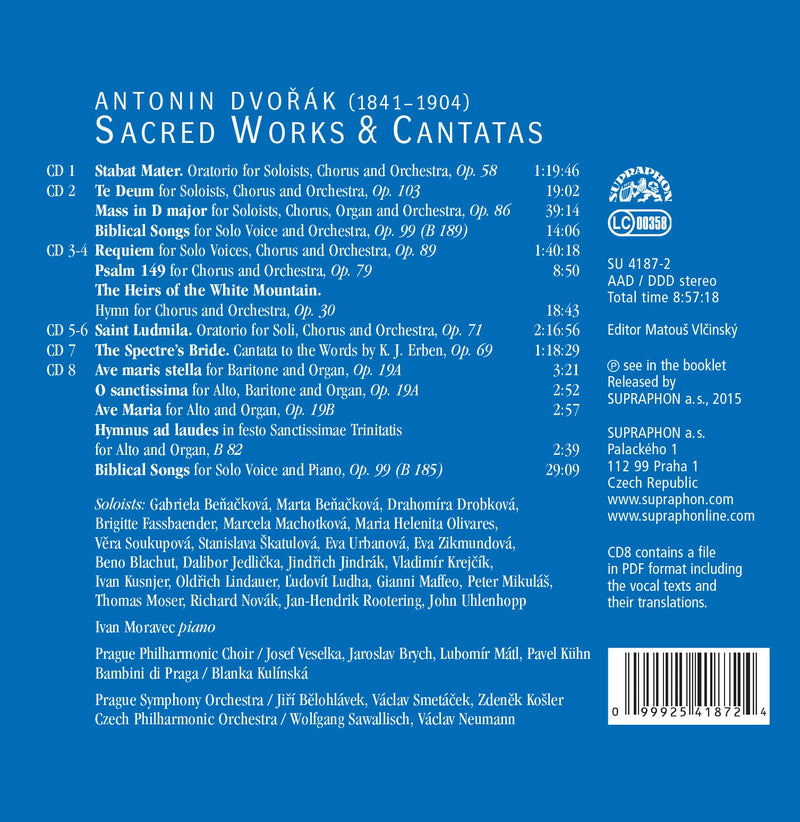 Dvorak: Sacred Works & Cantatas