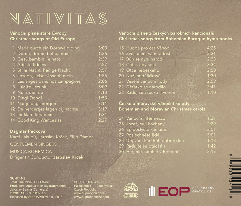 Nativitas: Christmas Carols / Peckova, Krček, Musica Bohemica