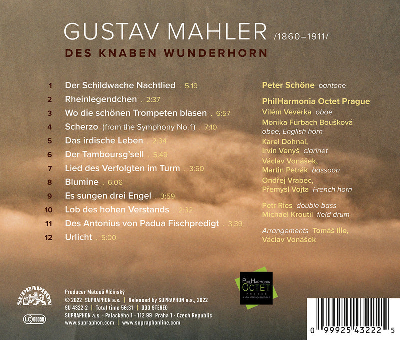 Mahler: Des Knaben Wunderhorn / Schoene, Philharmonia Octet Prague