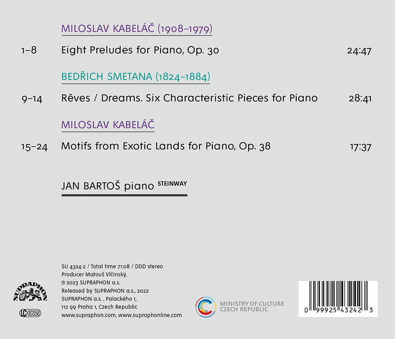 Kabelac & Smetana: Piano Works / Bartoš