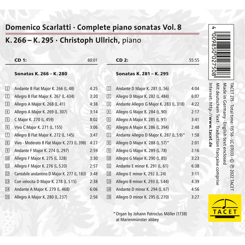 Scarlatti: Complete Piano Sonatas, Vol. 8 / Ullrich