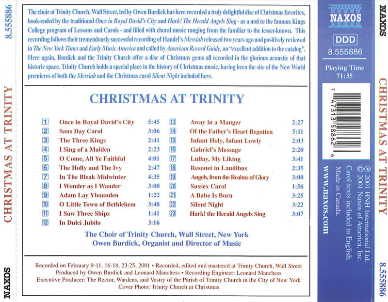 Christmas at Trinity / Burdick, Choir of Trinity Church