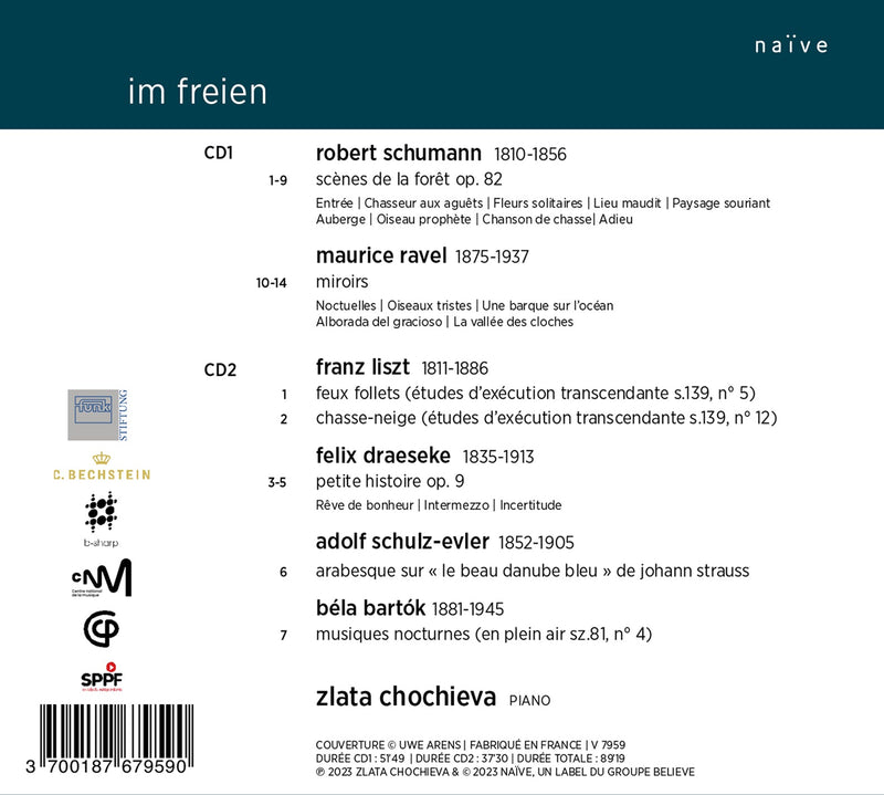 R. Schumann, Ravel, Liszt, Bartók et al: Im Freien / Zlata Chochieva