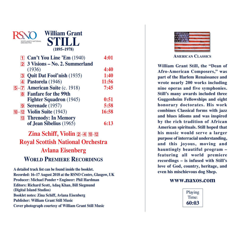 Still: Summerland - Orchestral Works / Schiff, Eisenberg, RSNO