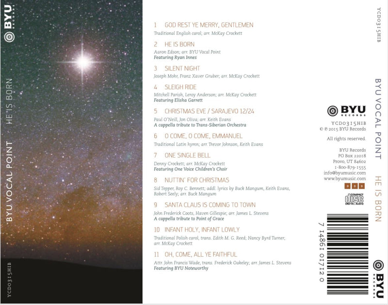 He Is Born / BYU Vocal Point