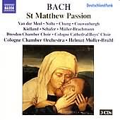 Bach: St Matthew Passion / Müller-brühl, Cologne Co, Et Al