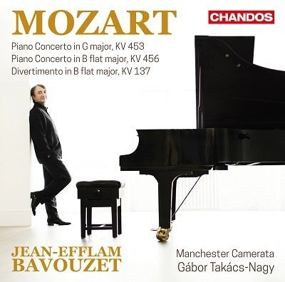 Mozart: Piano Concertos, Vol. 1 - K. 453 & 456; Divertimento K. 137 / Bavouzet