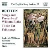 English Song Series 22 - Britten: Songs & Proverbs Of William Blake