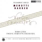 Menotti, Barber: Violin Concerti / Ricci, Clark, Pacific Sym