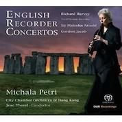 English Recorder Concertos - Harvey, Arnold, Jacob / Michala Petri