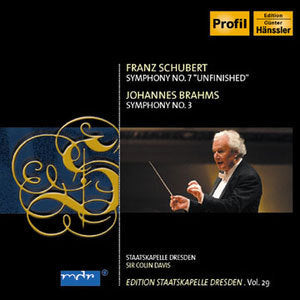 Schubert: Symphony No 8; Brahms: Symphony No 3 / Davis