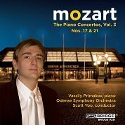 Mozart: The Piano Concertos, Vol. 3 / Primakov, Yoo, Odense Symphony Orchestra