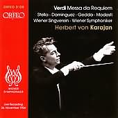 Verdi: Requiem Mass / Karajan, Stella, Dominguez, Gedda, Modesti, Et Al