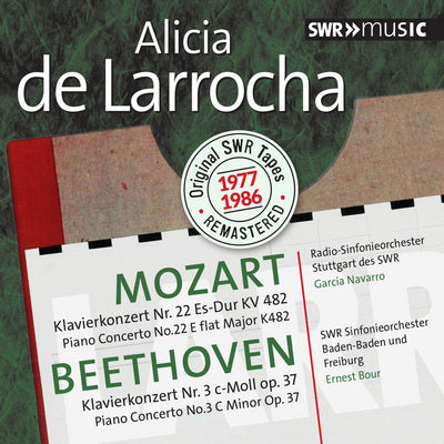 Mozart: Piano Concerto No 22; Beethoven: Piano Concerto No 3 / De Larrocha, Navarro, Bour