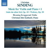 Sinding: Music For Violin And Piano, Vol 1 / Kraggerud, Hadland