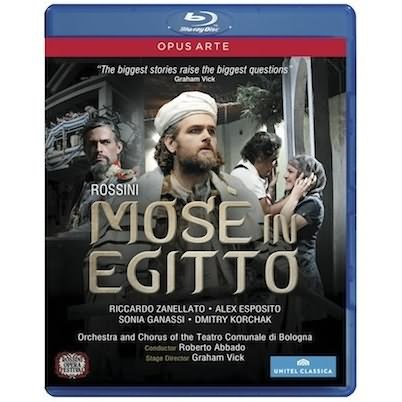 Rossini: Mose In Egitto / R. Abbado, Zanellato, Esposito, Senderskaya, Korchak [blu-ray]
