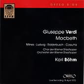 Verdi: Macbeth / Bohm, Milnes, Ridderbusch, Ludwig, Et Al