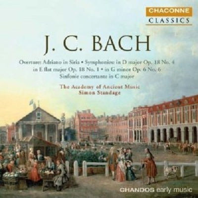 J.C. Bach: Symphonies, Etc / Standage, AAM