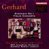 Gerhard: Symphony No 1, Violin Concerto / Bamert, Charlier