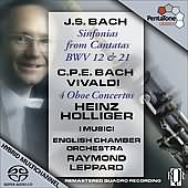 J.S. Bach: Sinfonias; C.P.E. Bach, Vivaldi / Leppard, Holliger
