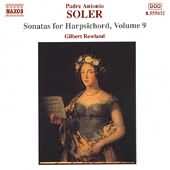 Soler: Sonatas For Harpsichord Vol 9 / Gilbert Rowland