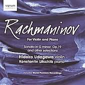 Rachmaninov For Violin And Piano / Hideko Udagawa, Et Al