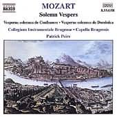 Mozart: Solemn Vespers / Peire, Capella Brugensis, Et Al