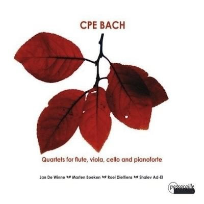 C.P.E. Bach: Quartets for Flute, Viola, Cello & Piano / De Winne, Boeken, Dieltiens