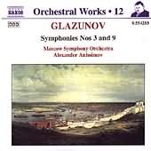 Glazunov: Symphonies No 3 & 9 / Anissimov, Moscow Symphony