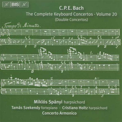 C. P. E. Bach: Concertos for Two Keyboards / Miklos Spanyi
