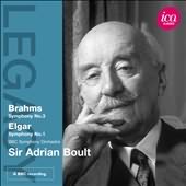 Brahms: Symphony No 3; Elgar: Symphony No 1 / Boult