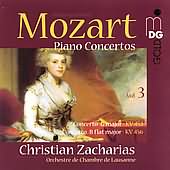 Mozart: Piano Concertos Vol 3 / Zacharias, Lausanne Chamber Orchestra