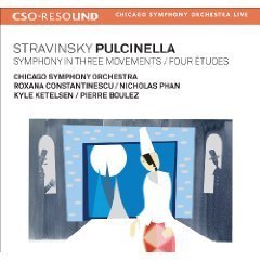 Stravinsky: Pulcinella, Symphony, Etudes / Boulez, Chicago SO