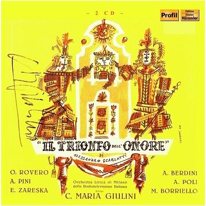 Scarlatti: Il trionfo dell'onore / Rovero, Giulini, RAI National Symphony