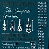 Beethoven: The Complete Quartets Vol Iii / Orford Quartet