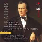 Brahms: Early Piano Music Vol 1 / Rittner