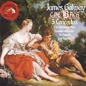 Cpe Bach: 3 Concertos / James Galway, Jörg Faerber
