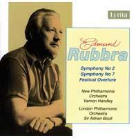 Rubbra: Symphonies 2 & 7, Festival Overture / Handley, Boult
