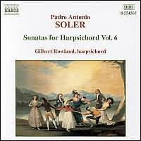Soler: Sonatas For Harpsichord Vol 6 / Gilbert Rowland