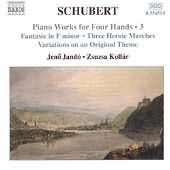 Schubert: Piano Works For Four Hands Vol 3 / Jandó, Kollar